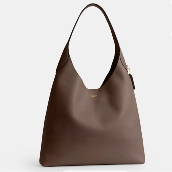 Coach 39 Brooklyn Brown Hobo Bag In Stone - Picture 1 of 8